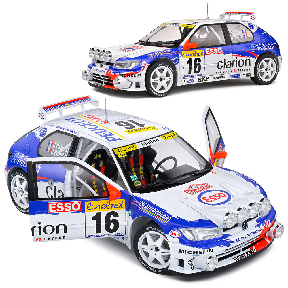 Solido Peugeot 306 Maxi 1998 Monte Carlo Rally Panizzi (1/18)