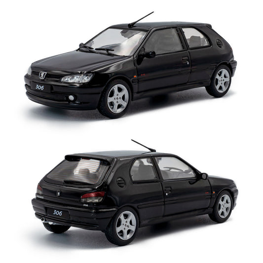 Solido 1994 Peugeot 306 S16 Noir Onyx Black (1:43 Scale)