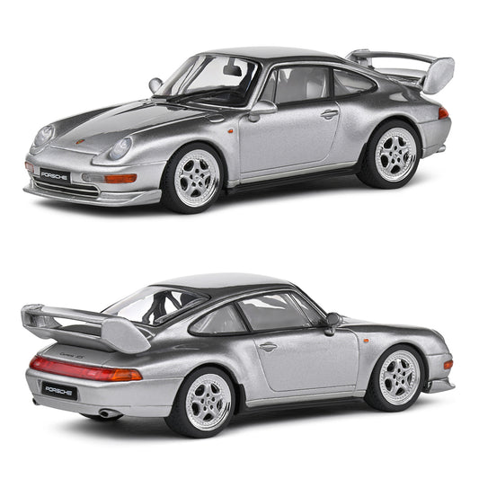 Solido 1993 Porsche 911 Carrera RS Clubsport 993 Silver (1:43 Scale)
