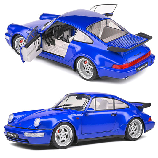 Solido 1990 Porsche 911 Turbo 3.6 Electric Blue (1:18)