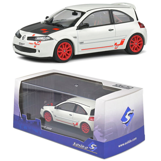 Solido 2008 Renault Megane R26R Glacier White (1/43)