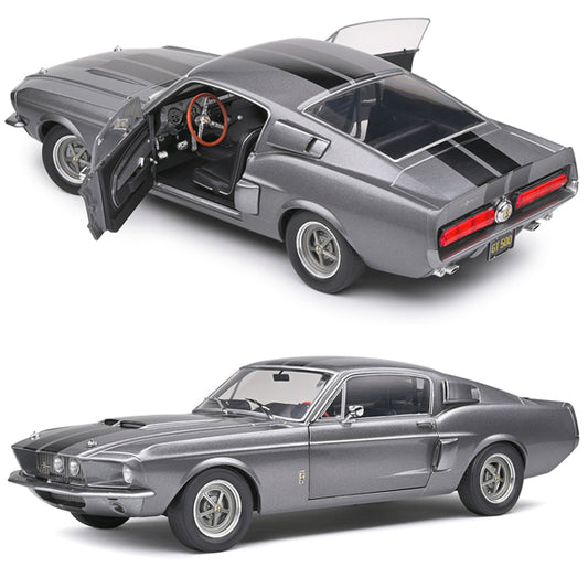 Solido 1967 Shelby GT500 Mustang Grey With Black Stripes (1:18)