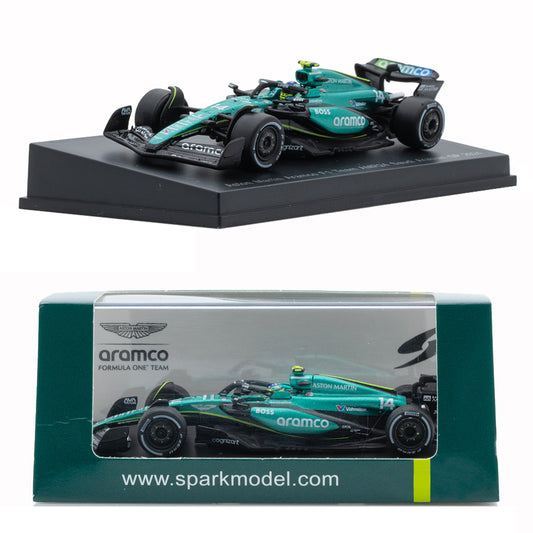 Spark Aston Martin AMR24 F1 Saudi GP 2024 #14 Fernando Alonso (1:64)