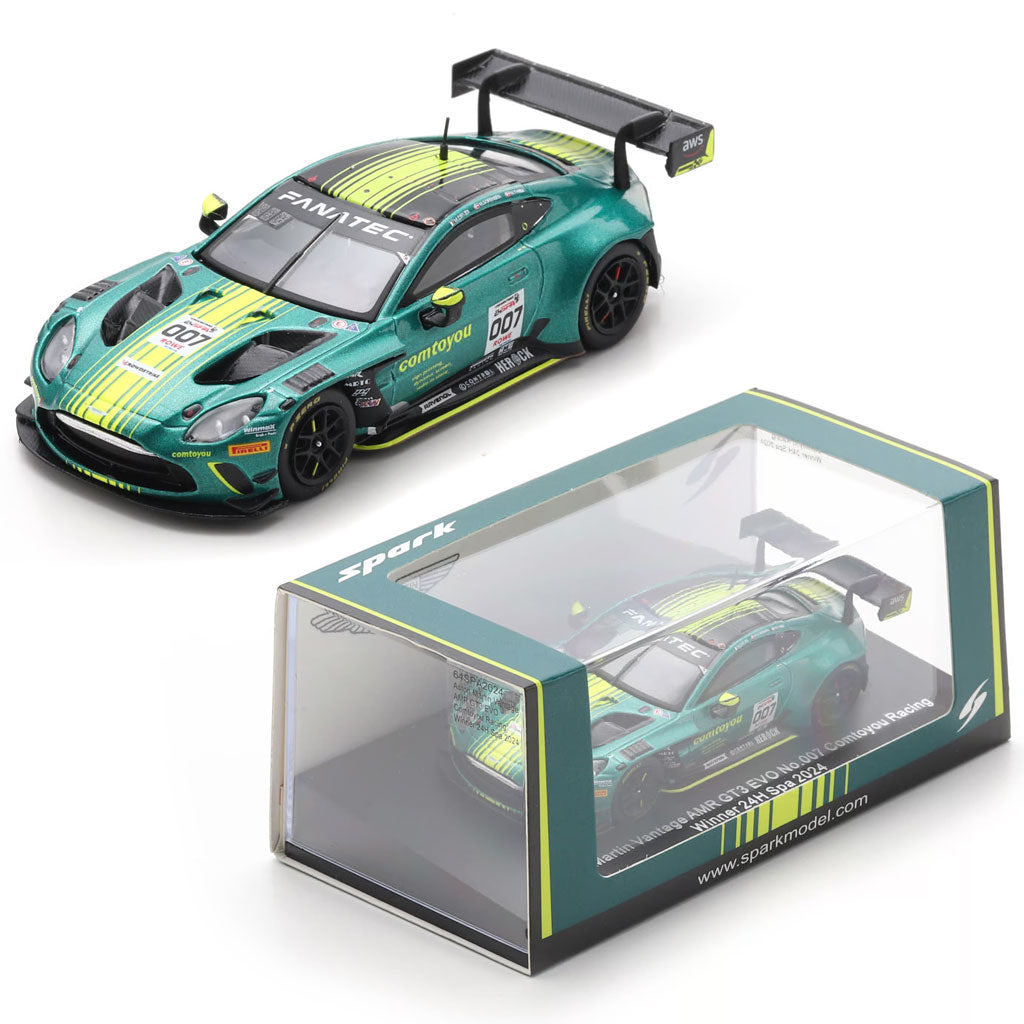 Spark Aston Martin Vantage AMR GT3 Evo #007 Winner Spa 24H 2024 (1:64)