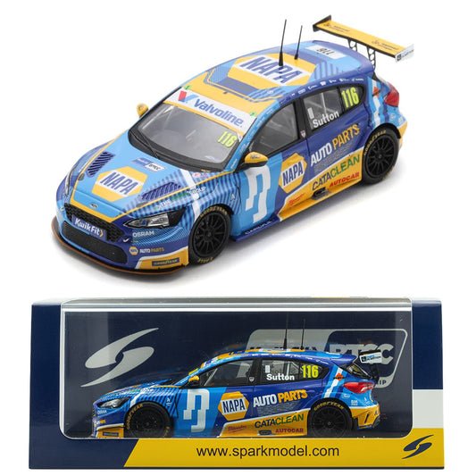Spark Ford Focus NAPA Ash Sutton BTCC Knockhill 2025 (1:43 Scale)