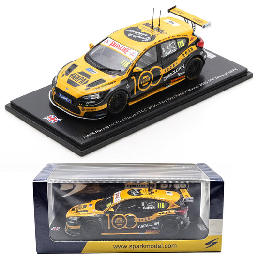 Spark Ford Focus BTCC NAPA 100 Years Livery Thruxton 2025 (1:43 Scale)