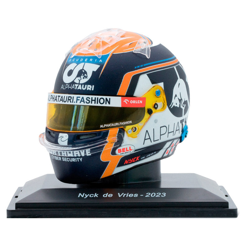 Spark Scale Helmet - Nyck De Vries 2023 AlphaTauri F1 (1/5)