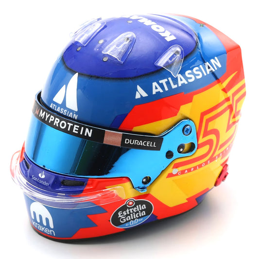 Carlos Sainz 2025 Williams Racing F1 Mini Helmet (1:5 Scale) Spark