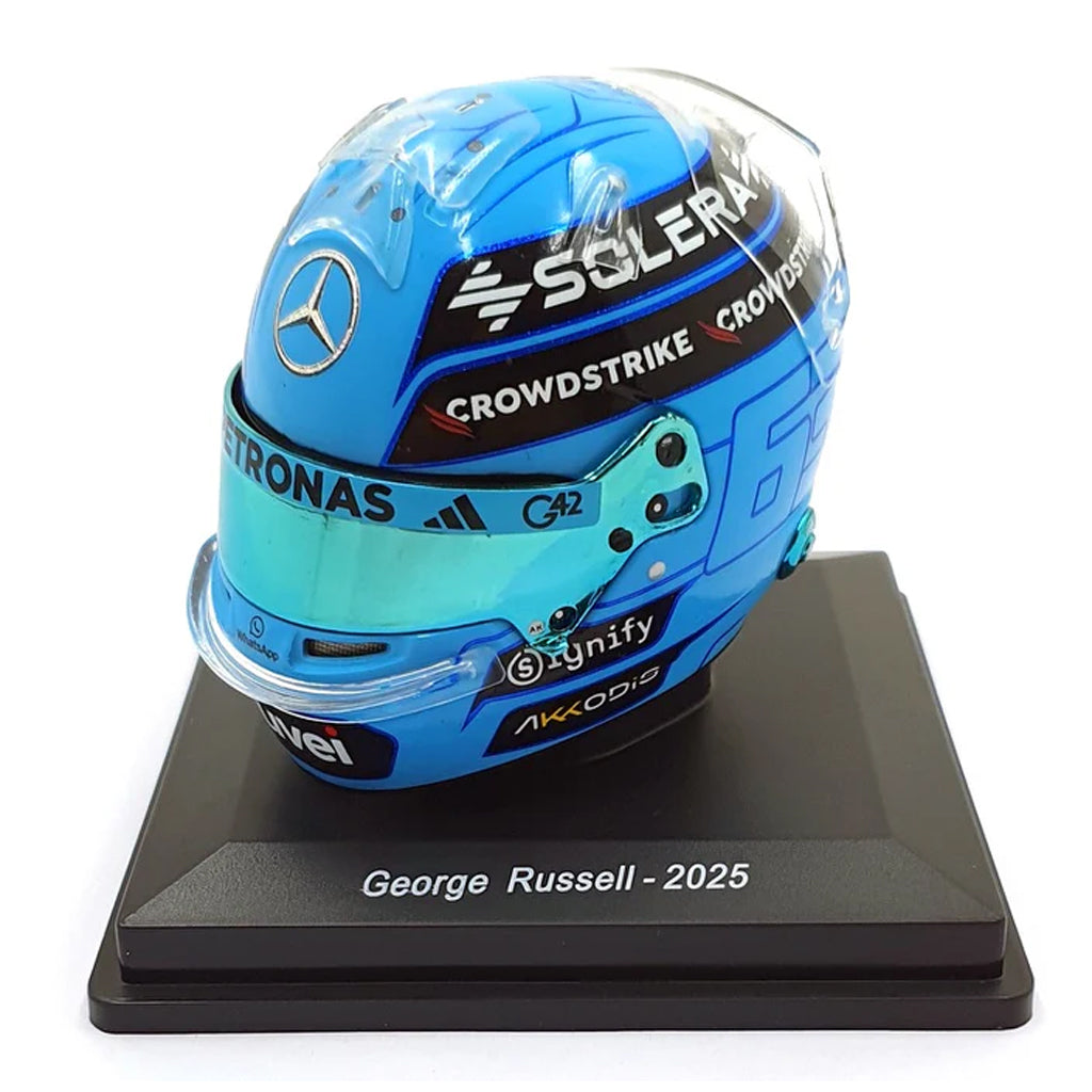 George Russell 2025 Season Mercedes F1 Mini Helmet (1:5) Spark