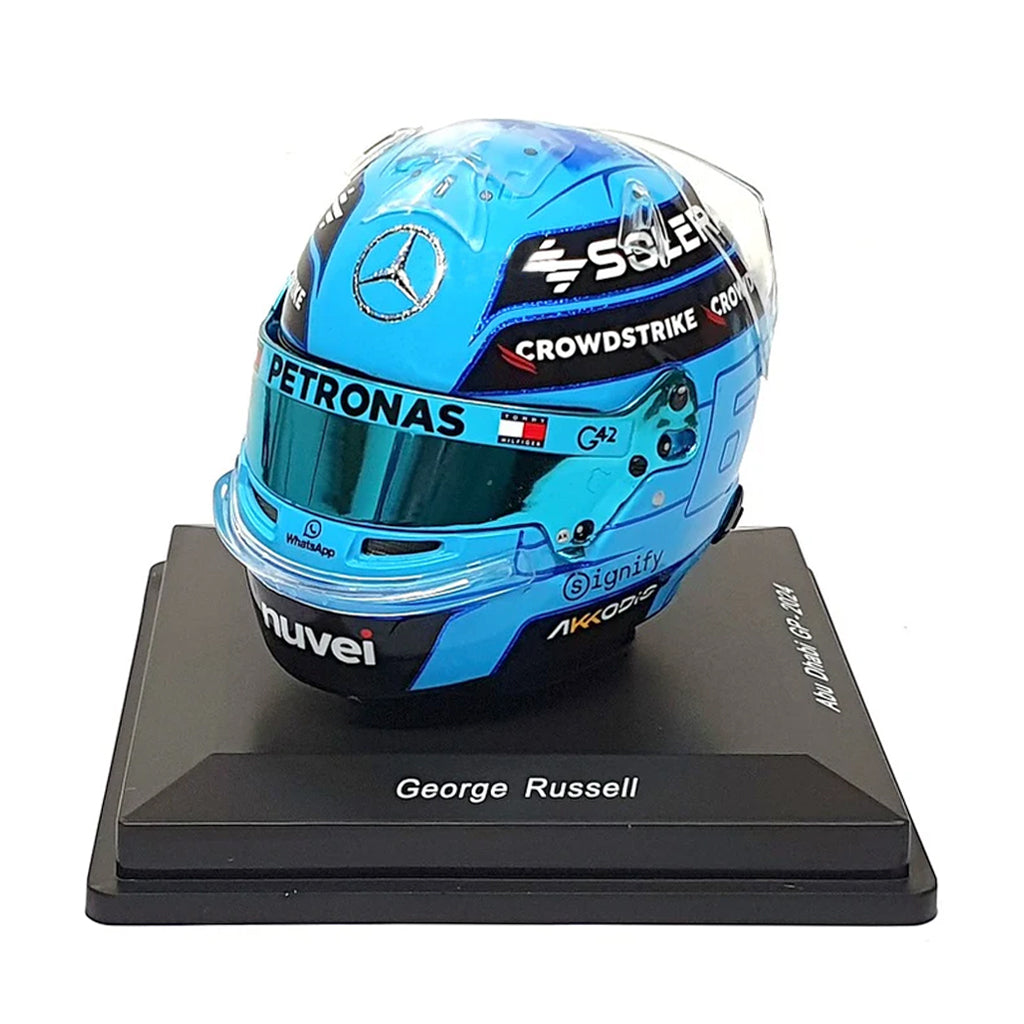 George Russell Abu Dhabi GP 2024 Mercedes F1 Mini Helmet (1:5) Spark