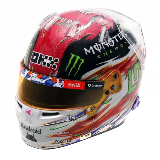 Lando Norris 2024 Japanese GP McLaren F1 Mini Helmet (1:5 Scale) Spark