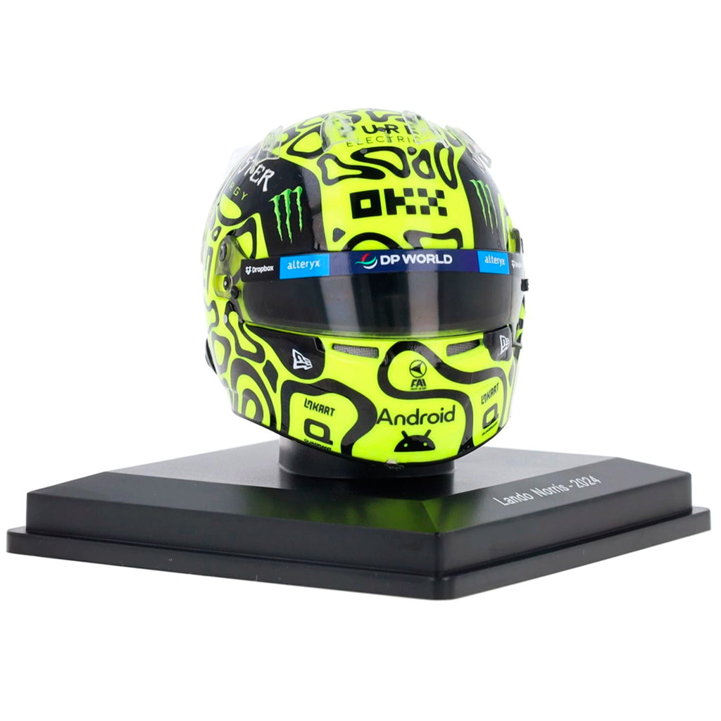 Lando Norris 2024 McLaren F1 Mini Helmet (1:5 Scale) Spark