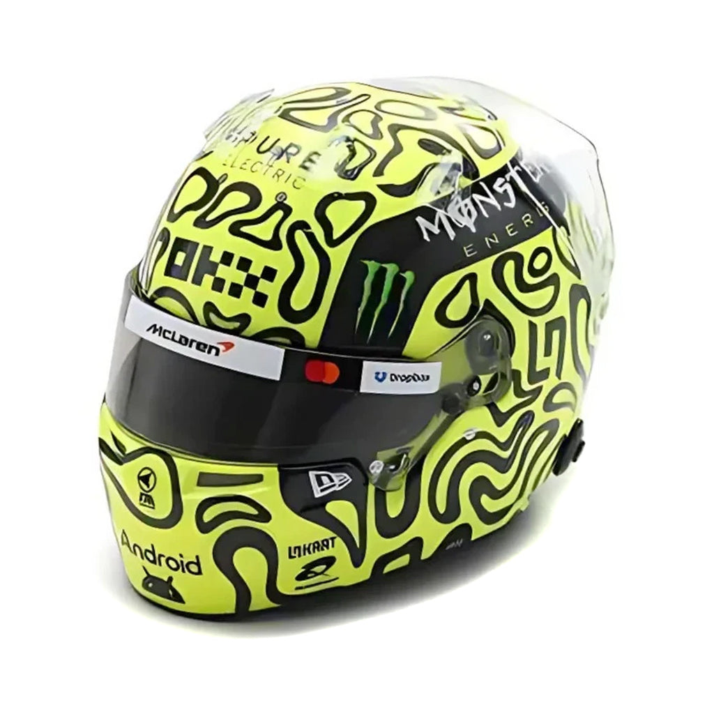 Lando Norris 2025 Season McLaren F1 Mini Helmet (1:5 Scale) Spark
