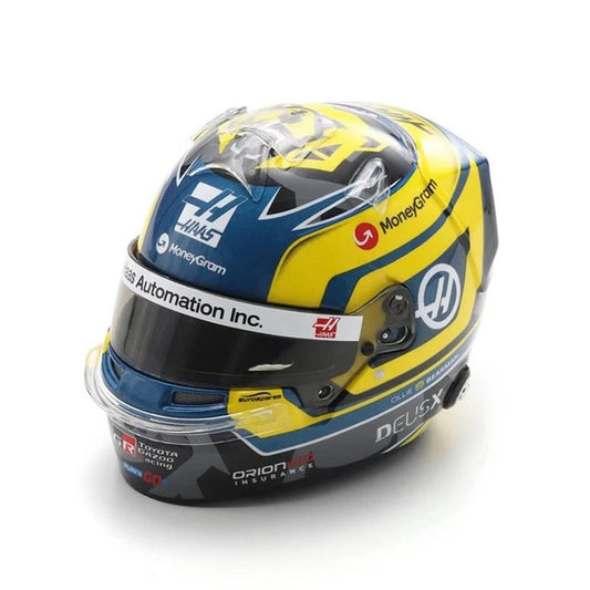 Ollie Bearman 2025 Season Haas F1 Mini Helmet (1:5 Scale) Spark