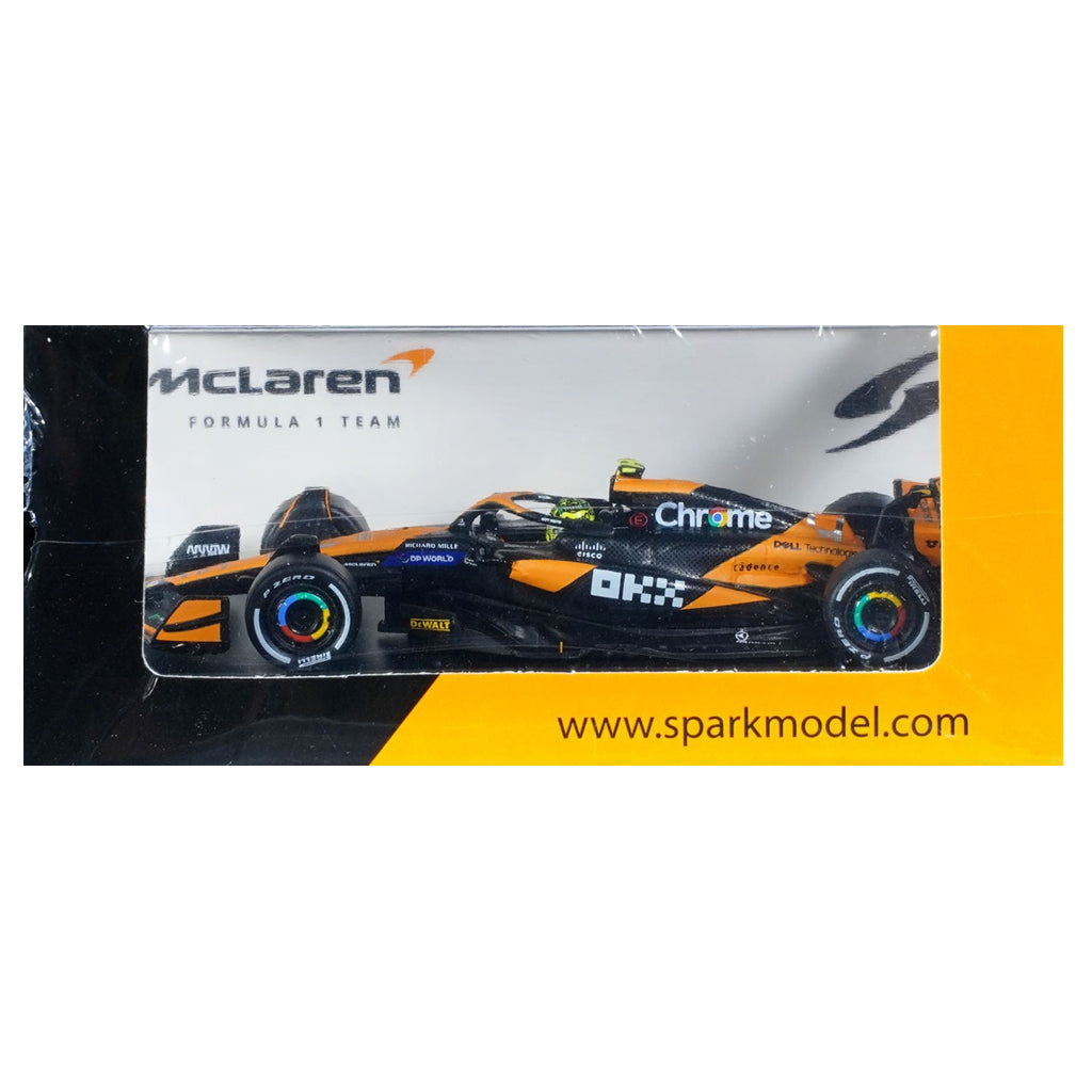 Spark McLaren MCL38 F1 #4 Miami GP 2024 Lando Norris (1:64) (Y374)
