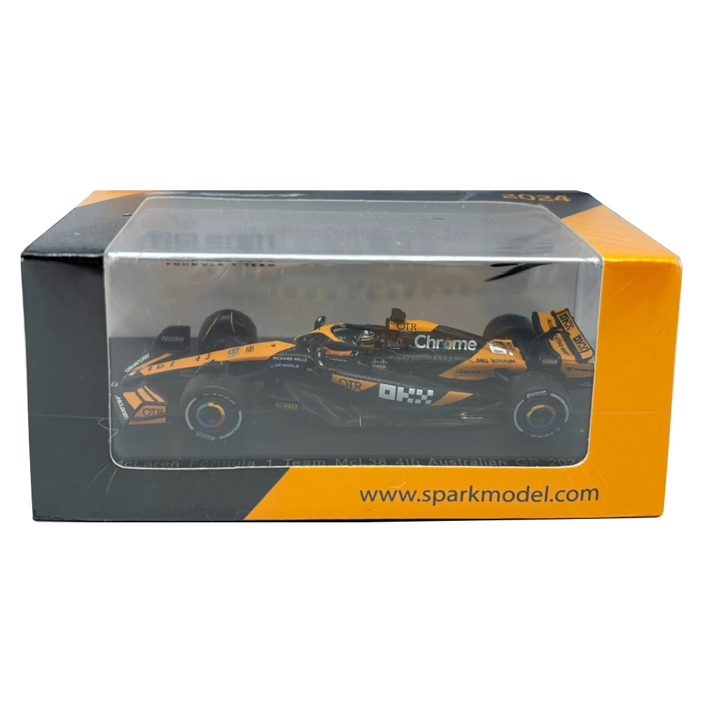 Spark McLaren MCL38 F1 #81 Miami GP 2024 Oscar Piastri (1:64) (Y375)