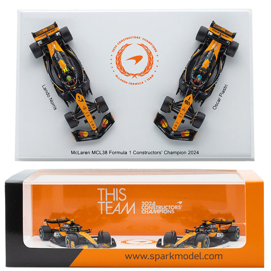Spark McLaren MCL38 F1 Constructors Champions 2024 Set (1:64) (Y418)