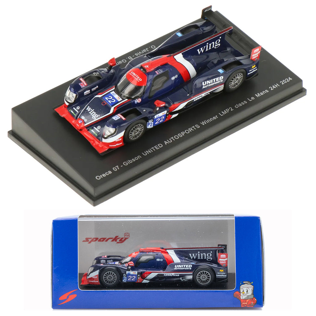 Spark Oreca 07 Gibson #22 United Autosports Le Mans 24H 2024 (1:64)
