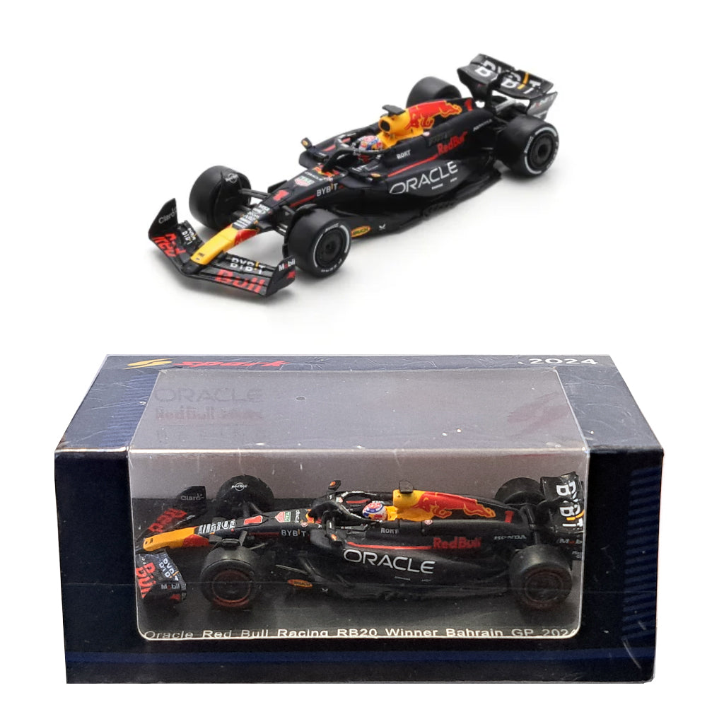 Spark Red Bull Racing F1 RB20 2024 Bahrain GP #1 Verstappen (1:64)
