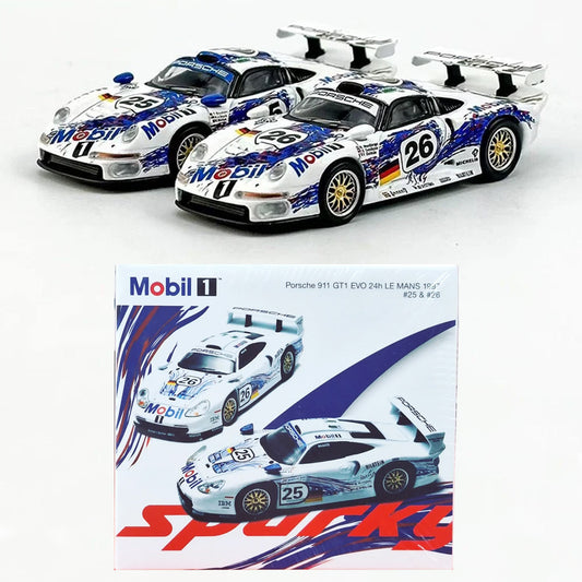 Sparky X Tiny Porsche 911 GT1 Evo #25 & #26 Le Mans 24H 1997 (1:64)