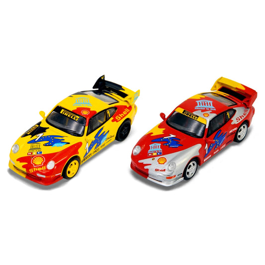 Sparky X Tiny X Shell Porsche 993 Combo Set With Rear Spoiler (1:64)