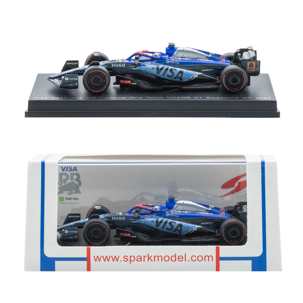 Spark Visa Cash App RB VCARB 01 2024 Singapore GP #3 Ricciardo (1:64)