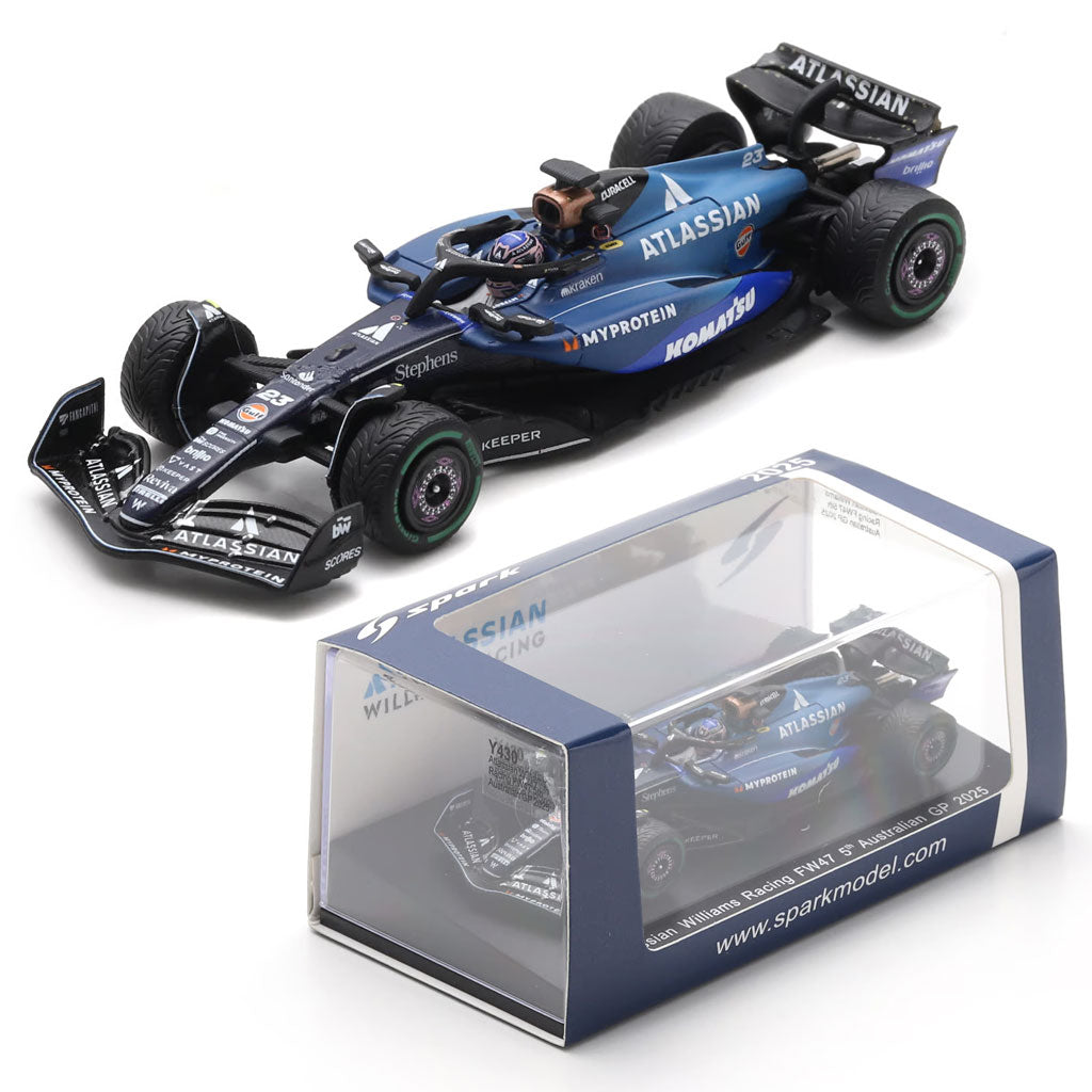 Spark Williams Racing FW47 F1 2025 Australian GP #23 Albon (1:64) Y430