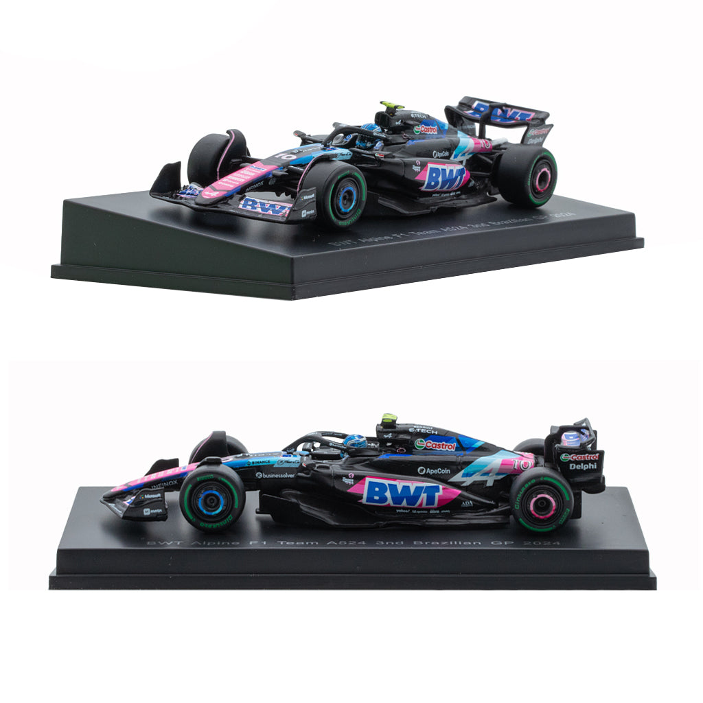 Spark Alpine A524 BWT F1 2024 Brazilian GP #10 Gasly (Y413) (1:64)