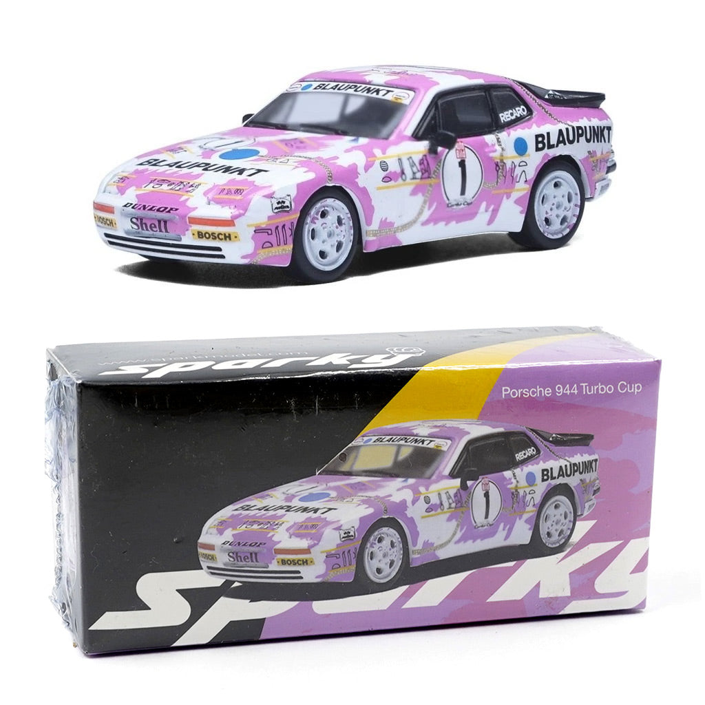 Sparky Porsche 944 Turbo Cup #1 Pink (1:64 Scale)