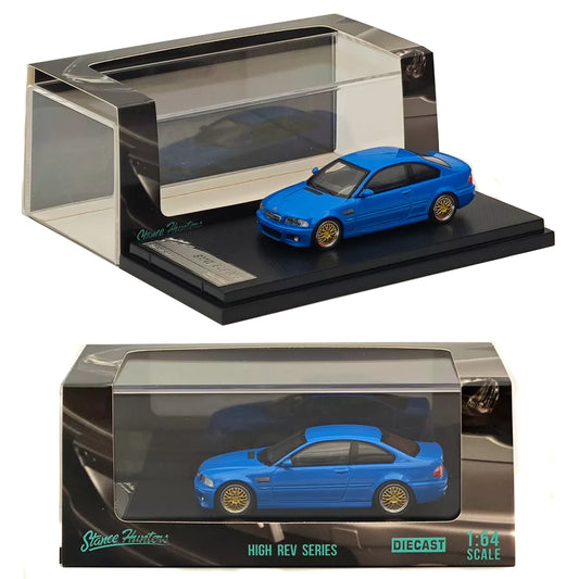 Street Weapon Stance Hunters BMW E46 M3 Blue (1:64 Scale)
