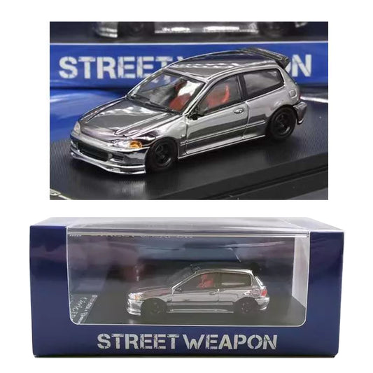 Street Weapon Honda Civic EG6 Chrome (1:64 Scale)