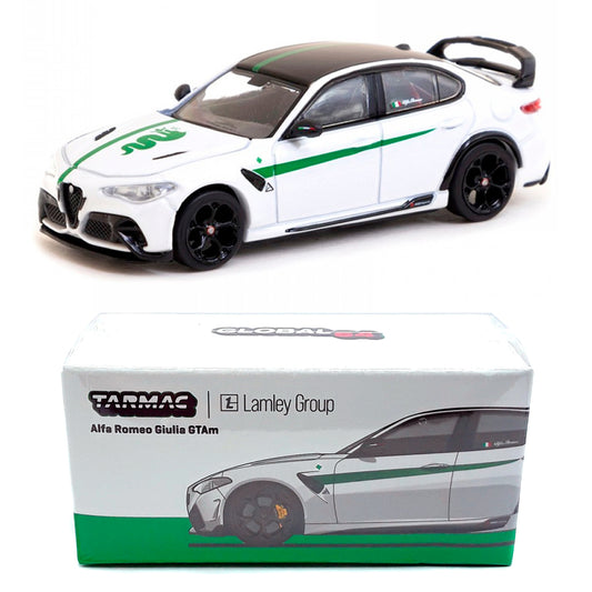 Tarmac Works Alfa Romeo Giulia GTAm White / Green (1:64)