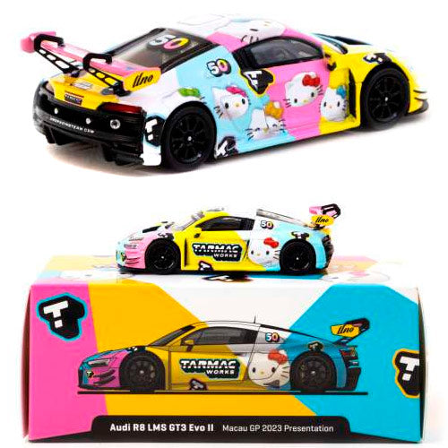 Tarmac Audi R8 LMS GT3 Evo II Macau 2023 Hello Kitty (1:64)