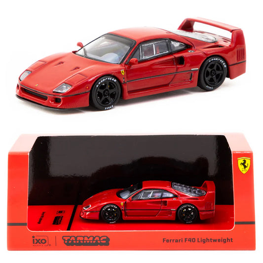 Tarmac Works X IXO Models Ferrari F40 Lightweight Red (1:64)