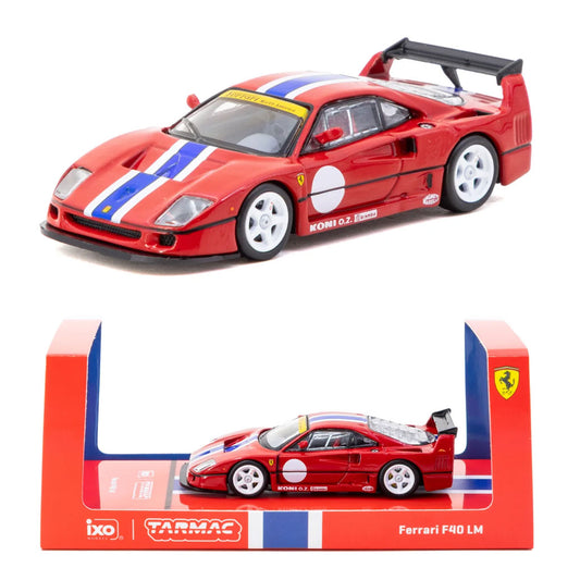 Tarmac Works X IXO Models Ferrari F40 LM Red (1:64 Scale)