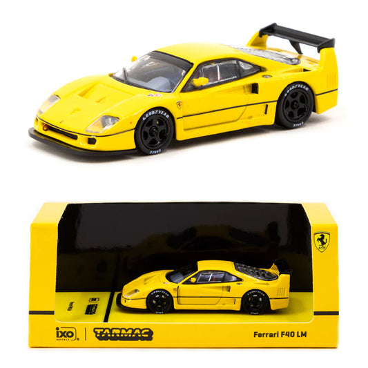 Tarmac Works X IXO Models Ferrari F40 LM Yellow (1:64)