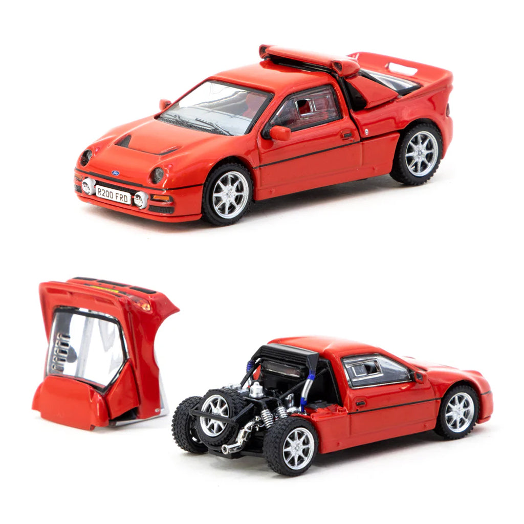 Tarmac Works Ford RS200 Red (1:64 Scale)