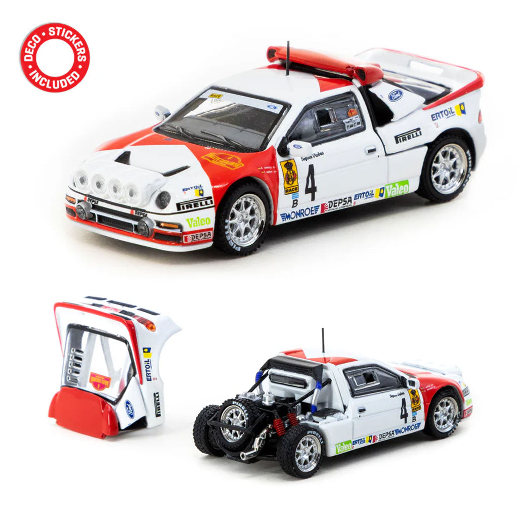 Tarmac Works Ford RS200 #4 Rally Catalunya 1986 (1:64 Scale)
