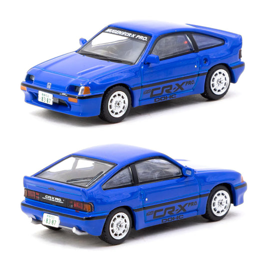 Tarmac Works Honda Ballade Sports Mugen CR-X Pro Blue (1:64 Scale)