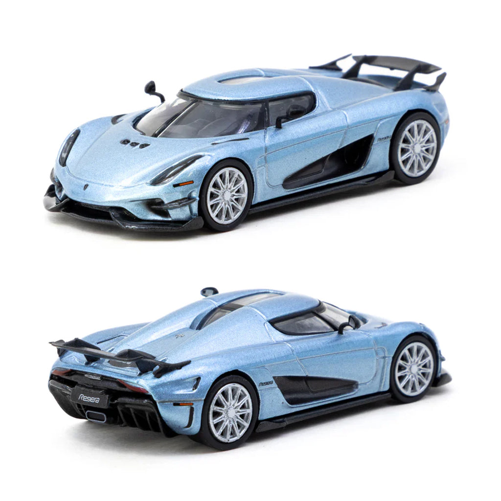 CHASE CAR Koenigsegg Regera - Bleu Clair Métallisé - Tarmac Works - 1 - Foto 5