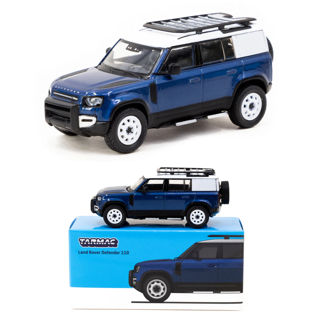 Tarmac Works Land Rover Defender 110 Blue (1:64)