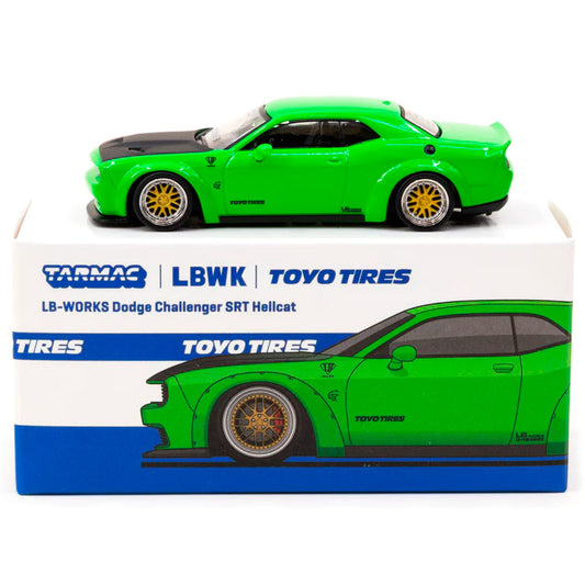 Tarmac Works LB-Works Dodge Challenger SRT Hellcat Green (1:64)