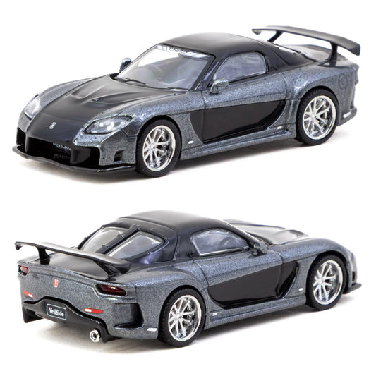 Tarmac Mazda RX-7 VeilSide Fortune7 Grey Metallic / Black (1:64 Scale)