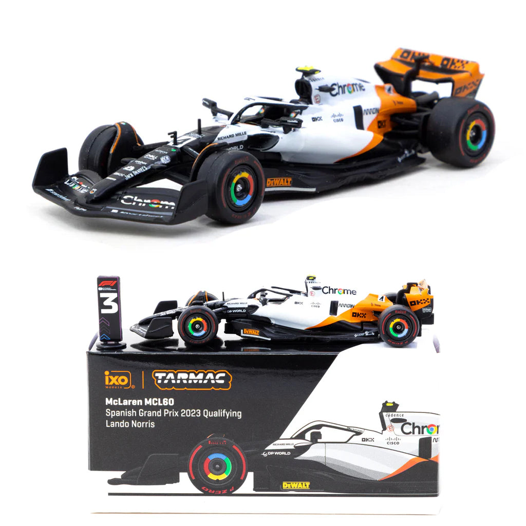 Tarmac Works McLaren MCL60 Spanish GP 2023 Qualifying #4 Norris (1:64)
