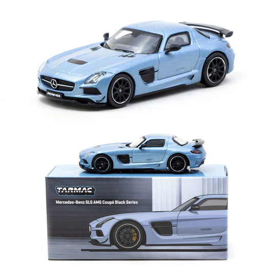 Tarmac Mercedes-Benz SLS AMG Coupe Black Series Matt Blue (1:64 Scale)