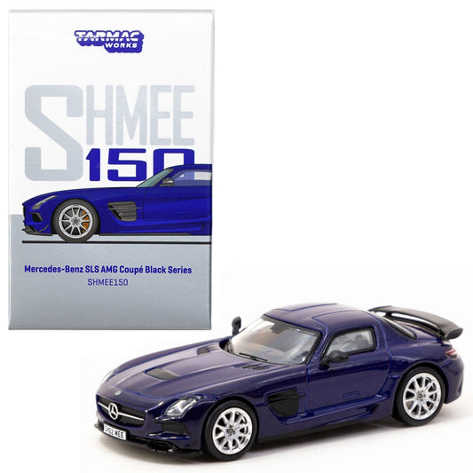 Tarmac Mercedes-Benz SLS AMG Coupe Black Series Shmee150 Blue (1:64)