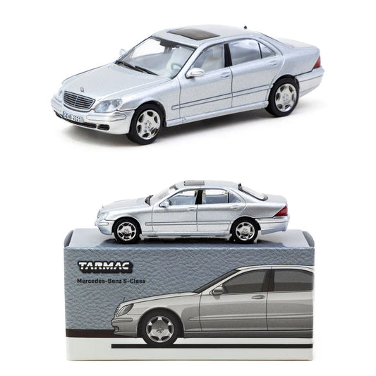 Tarmac Works Mercedes-Benz S-Class Brilliant Silver Metallic (1:64)