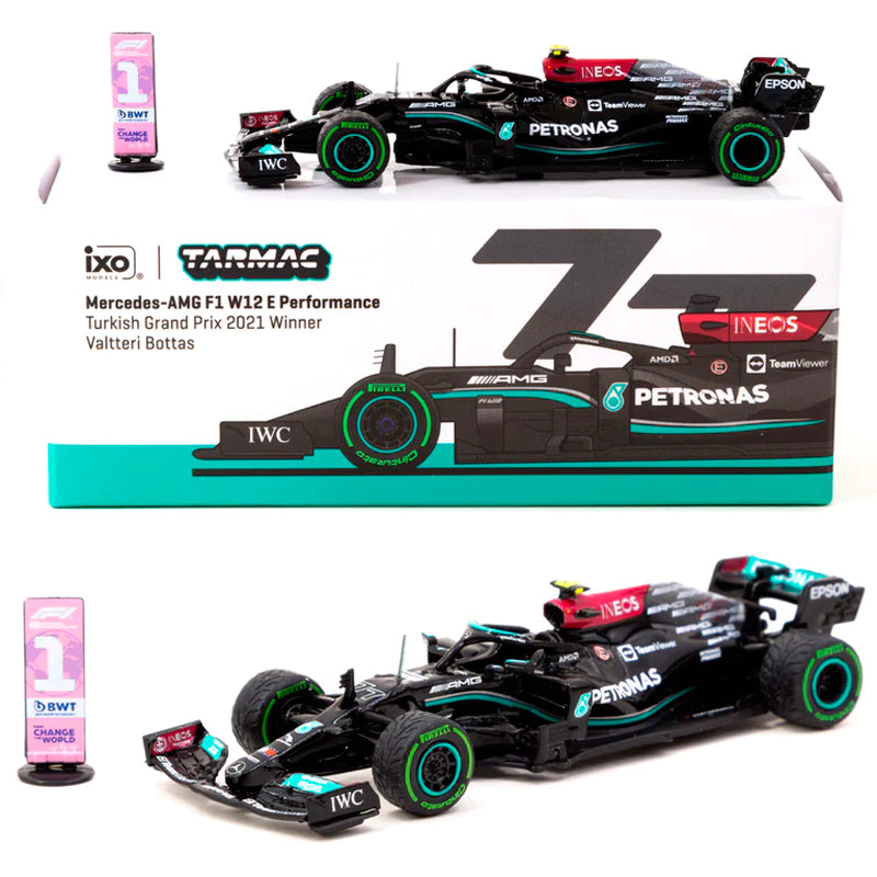 Tarmac Works Mercedes-AMG F1 W12 Turkish GP 2021 Bottas #77 (1/64)