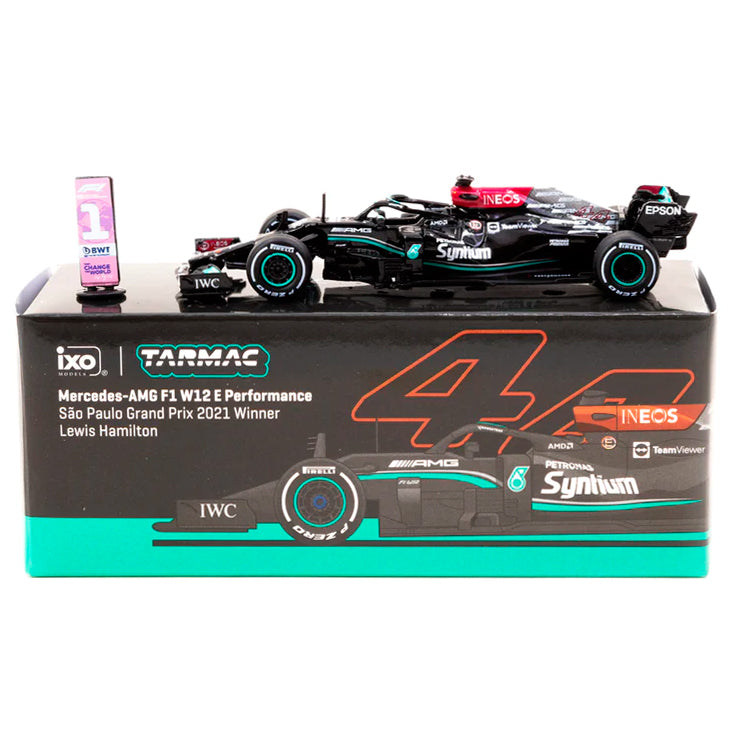 Tarmac Works Mercedes-AMG F1 W12 Sao Paulo 2021 Hamilton #44 (1/64)