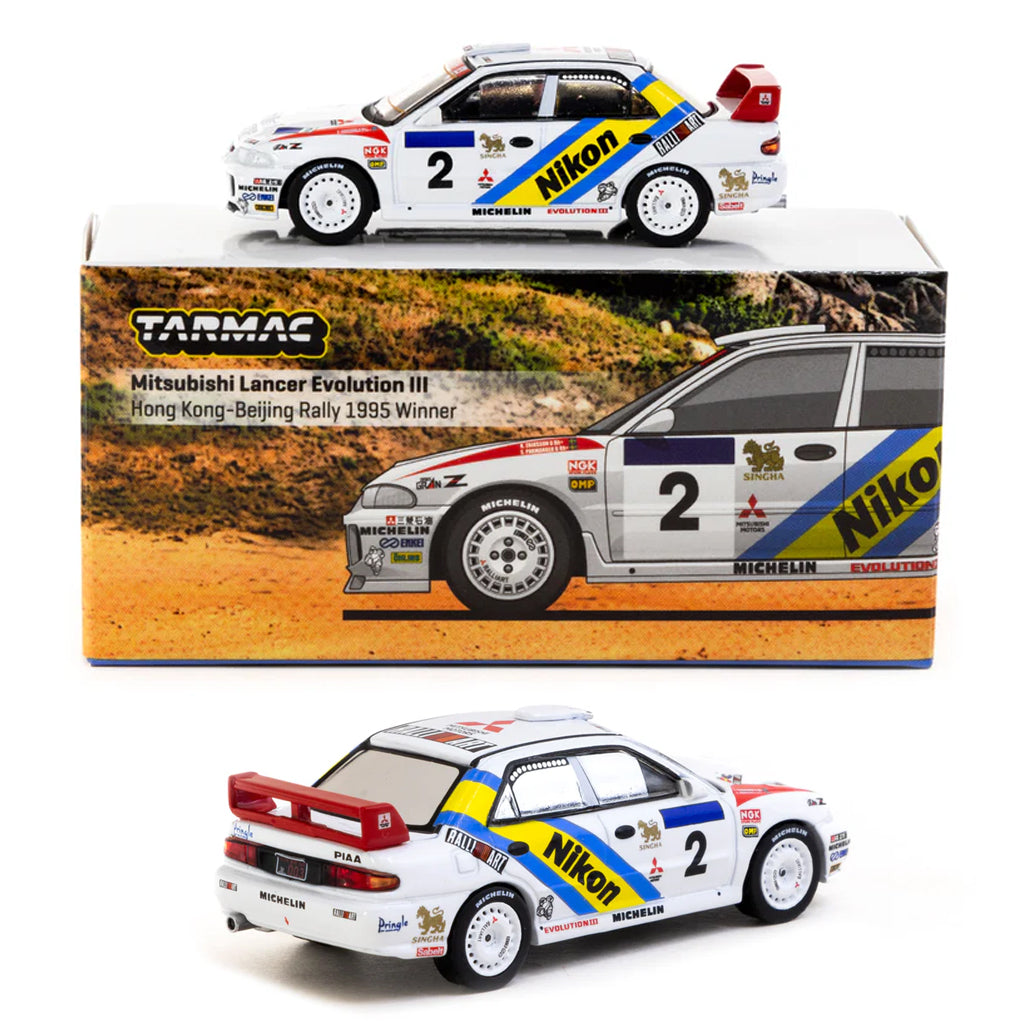 Tarmac Works Mitsubishi Lancer Evolution III #2 Hong Kong-Beijing 1995